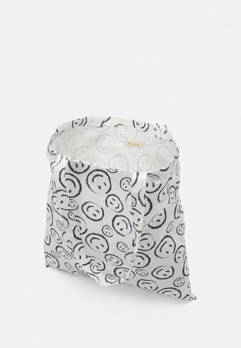 Fire & Glory - Damen HAPPIE TOTE BAG - Shopping Bag - Cloud Dancer 5 Fire & Glory - Damen HAPPIE TOTE BAG - Shopping Bag - Cloud Dancer – Bild 3