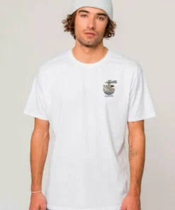 Kaotiko WASHED DARUMA TEMPLE - T-Shirt Print - Blanco - Herren