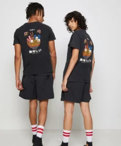 Kaotiko || Fire & Glory Populaire Magasin 37 Kaotiko WASHED RAMEN - T-Shirt Print - Black - Unisex