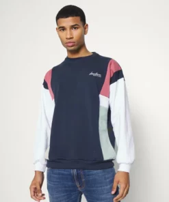 Kaotiko CREW PORTLAND - Sweatshirt - Navy/burgundy - Herren -Kaotiko || Fire & Glory Populaire Magasin 5d0108178cf948138c2a721168051f2a