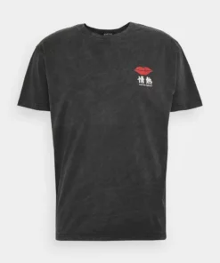 Kaotiko LIPS UNISEX - T-Shirt Print - Dark Grey -Kaotiko || Fire & Glory Populaire Magasin 5fbdb47238164317a3d40a0d2db97b1d