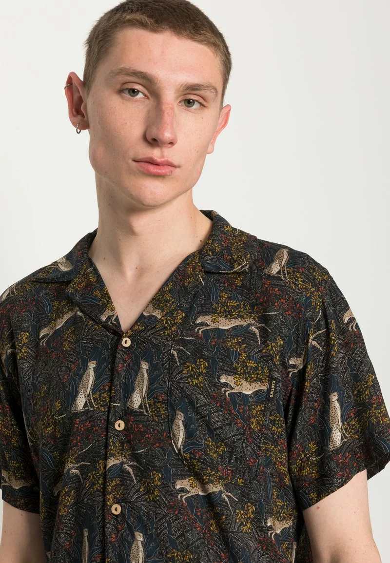 Kaotiko CAMISA CHEETAH UNISEX - Hemd - Navy 7 Kaotiko CAMISA CHEETAH UNISEX - Hemd - Navy – Bild 5