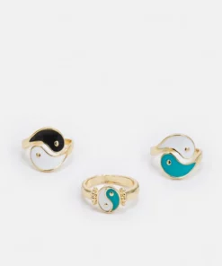 Fire & Glory - Damen FGHADDY 3 PACK - Ring - Gold-coloured