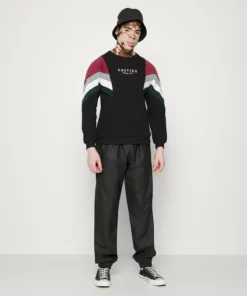 Kaotiko - Herren CREW SEATTLE - Sweatshirt - Black/burgundy -Kaotiko || Fire & Glory Populaire Magasin 63c19d731a1748eab60e37ab8c20bab3