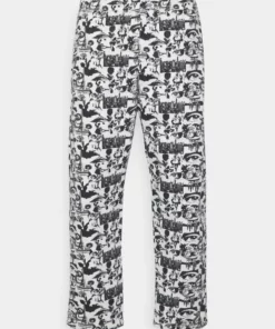 Kaotiko PANT GARAGE CITY OF ANGELS - Stoffhose - White - Unisex