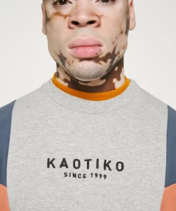 Kaotiko CREW SEATTLE - Sweatshirt - Grey Vigore/prusia Blue - Herren -Kaotiko || Fire & Glory Populaire Magasin 64dcc8586cf64d70a49038753a0d7bed