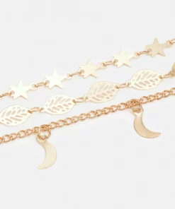 Fire & Glory - Damen FGLEAFA ANKLET 3 PACK - Armband - Gold-coloured -Kaotiko || Fire & Glory Populaire Magasin 67da0cad5a3b42ffa8f6b2f3349b041c