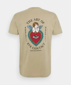 Kaotiko EYES TALK UNISEX - T-Shirt Print - Stone -Kaotiko || Fire & Glory Populaire Magasin 683a0708beae4c919af17e675aa0fcba