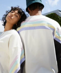 Kaotiko - Unisex CREW WALKER - Sweatshirt - Ivory/grey/pink -Kaotiko || Fire & Glory Populaire Magasin 6b59a1a2f8f94af296cb5b928d9b9403