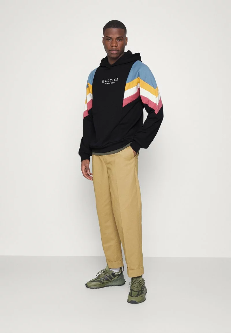 Kaotiko SUD CAP EWAN - Sweatshirt - Black/blue/mostaza/marfil/burgundy - Herren 4 Kaotiko SUD CAP EWAN - Sweatshirt - Black/blue/mostaza/marfil/burgundy - Herren – Bild 2