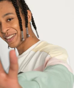 Kaotiko CREW DRU - Sweatshirt - Marfil/ Dark Grey/ Yellow - Herren -Kaotiko || Fire & Glory Populaire Magasin 6bdab4418a8a4f9ab882bd3a51142d5b