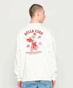 Kaotiko CREW BELLA CIAO UNISEX - Sweatshirt - Ivory
