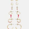 Fire & Glory KAMILLA EARRINGS 6 PACK - Ohrringe - Gold-coloured/multi - Damen