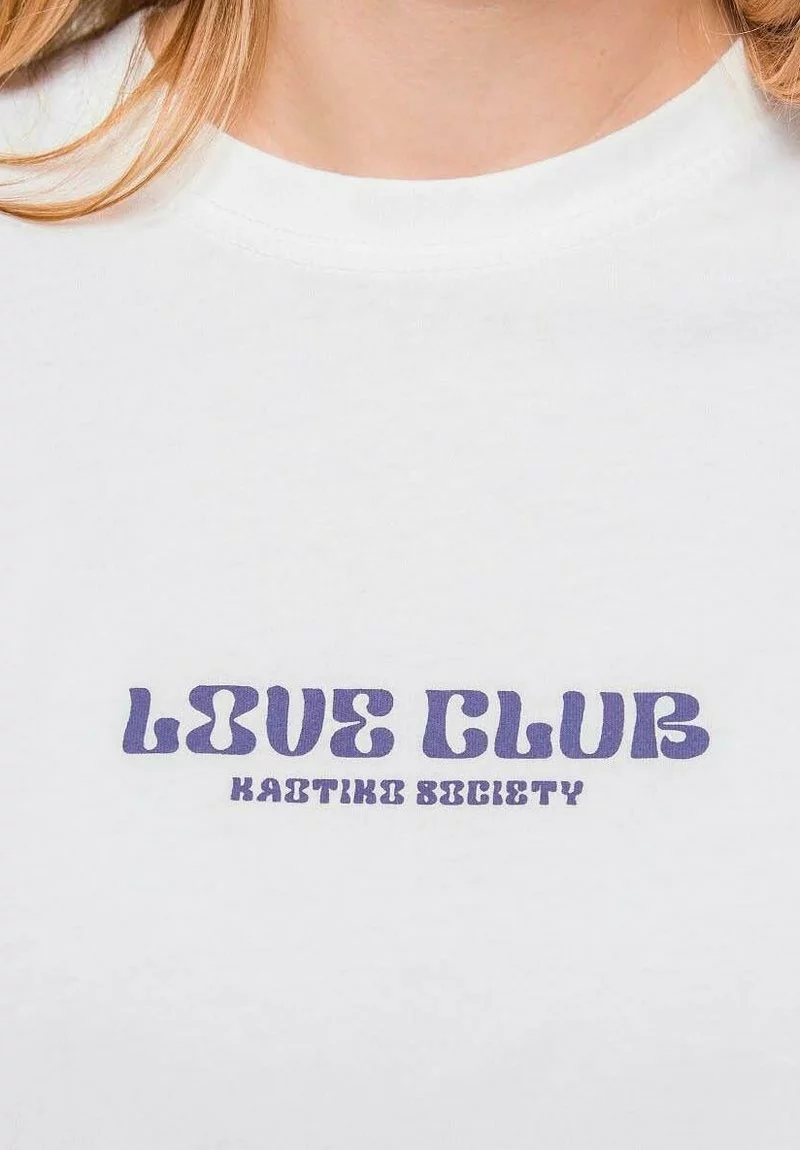Kaotiko WASHED LOVE CLUB - T-Shirt Print - Blanco - Damen 5 Kaotiko WASHED LOVE CLUB - T-Shirt Print - Blanco - Damen – Bild 3