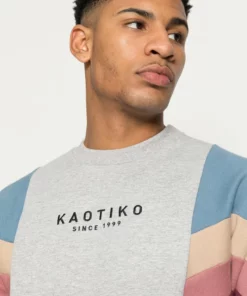 Kaotiko CREW SEATTLE UNISEX - Sweatshirt - Cement/blue/tierra -Kaotiko || Fire & Glory Populaire Magasin 718c303304804085b7da284a97b9ffc9