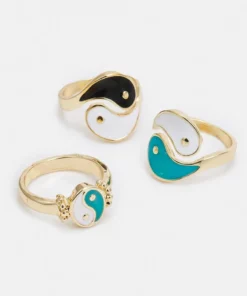 Fire & Glory - Damen FGHADDY 3 PACK - Ring - Gold-coloured -Kaotiko || Fire & Glory Populaire Magasin 7222a17cbb874813b2d26433980bc6e3