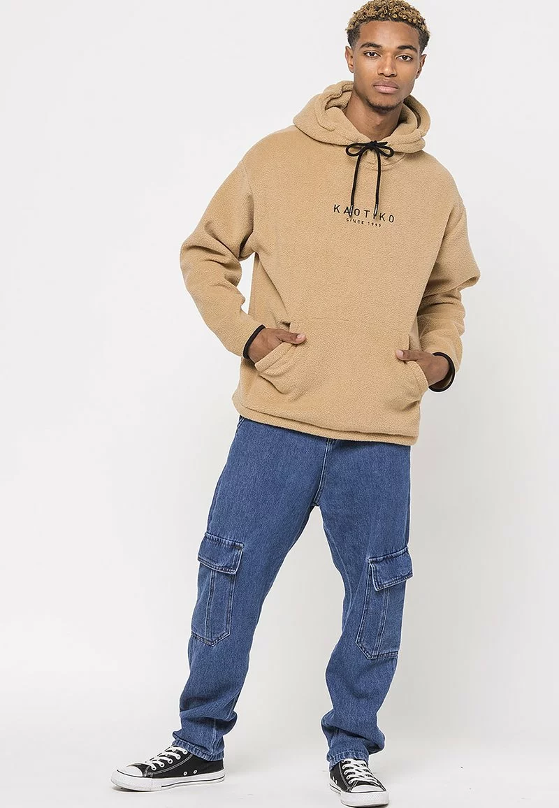 Kaotiko Kapuzenpullover - Hellbraun - Unisex 3 Kaotiko Kapuzenpullover - Hellbraun - Unisex