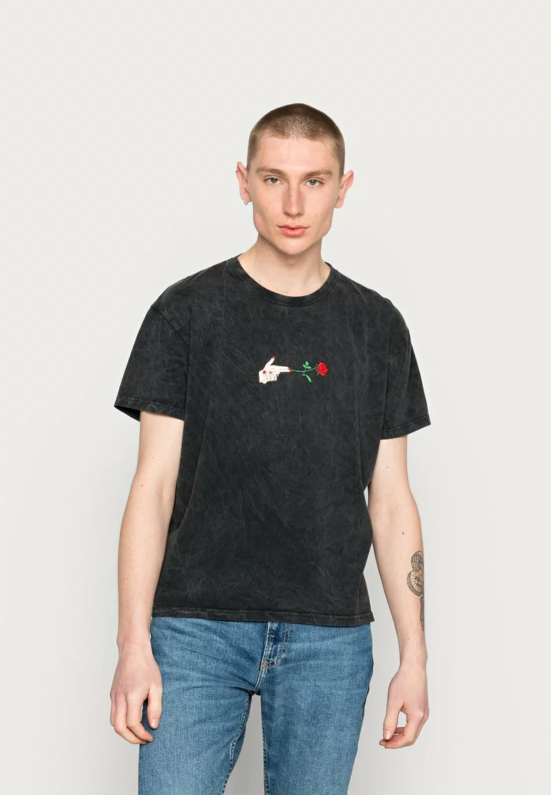 Kaotiko WASHED SHOOT LOVE UNISEX - T-Shirt Print - Black 3 Kaotiko WASHED SHOOT LOVE UNISEX - T-Shirt Print - Black