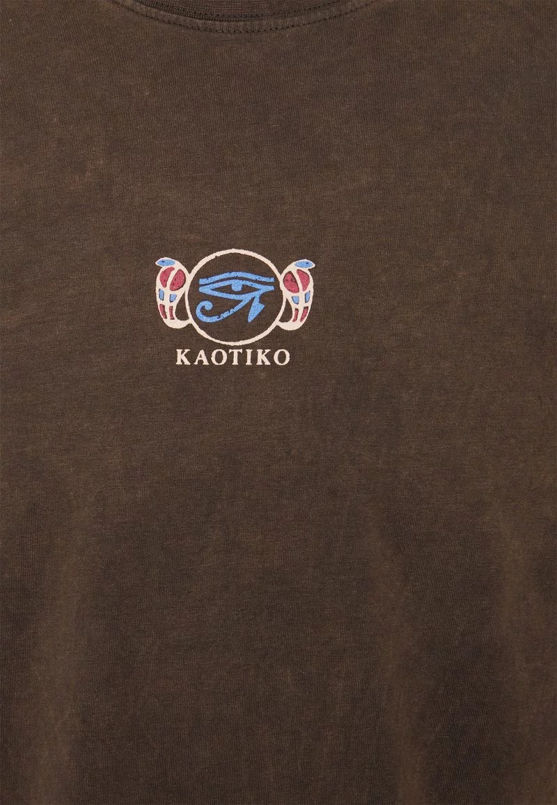 Kaotiko WASHED UNISEX - T-Shirt Print - Brown 5 Kaotiko WASHED UNISEX - T-Shirt Print - Brown – Bild 3