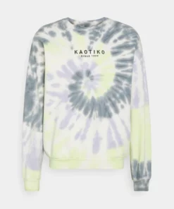 Kaotiko Sweatshirt - Lime/grey - Herren
