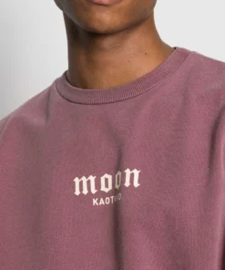 Kaotiko CREW WASHED MOON - Sweatshirt - Bordeaux - Herren -Kaotiko || Fire & Glory Populaire Magasin 7ccaa21ef6554883b16bd25b34a11b92