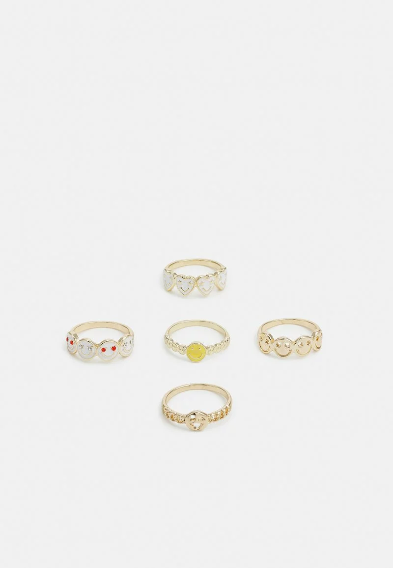 Fire & Glory - Damen FGSMILEY 5 PACK - Ring - Gold-coloured 3 Fire & Glory - Damen FGSMILEY 5 PACK - Ring - Gold-coloured