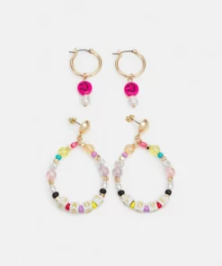 Fire & Glory DOLA EARRINGS 2 PACK - Ohrringe - Gold-coloured/multi - Damen