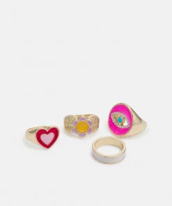 Fire & Glory FGTULLA 4 PACK - Ring - Gold-coloured - Damen -Kaotiko || Fire & Glory Populaire Magasin 7f19d4811f0b47489c7a0d91628a93b8