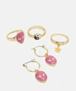 Fire & Glory KATE 4 PACK SET - Ring - Gold-coloured/multi - Damen -Kaotiko || Fire & Glory Populaire Magasin 7fa4717a29664b46a1335da282a43d72