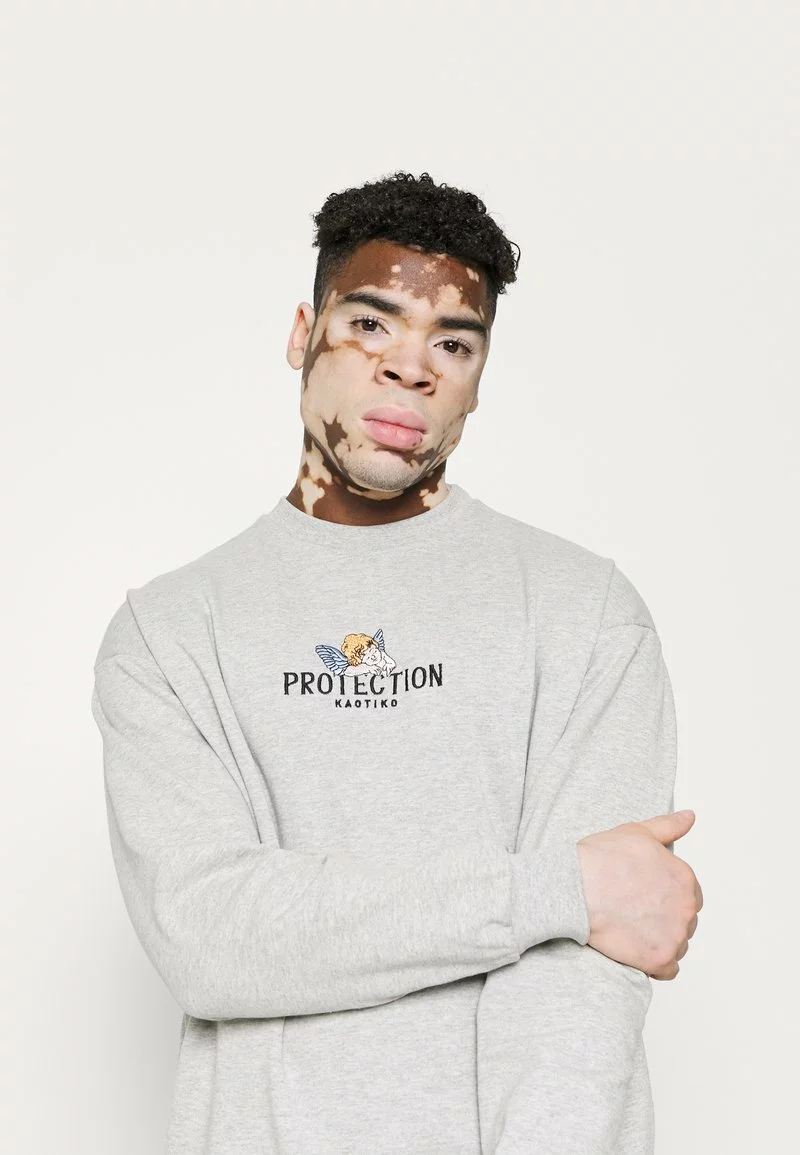 Kaotiko CREW FEELINGS - Sweatshirt - Grey - Herren 6 Kaotiko CREW FEELINGS - Sweatshirt - Grey - Herren – Bild 4