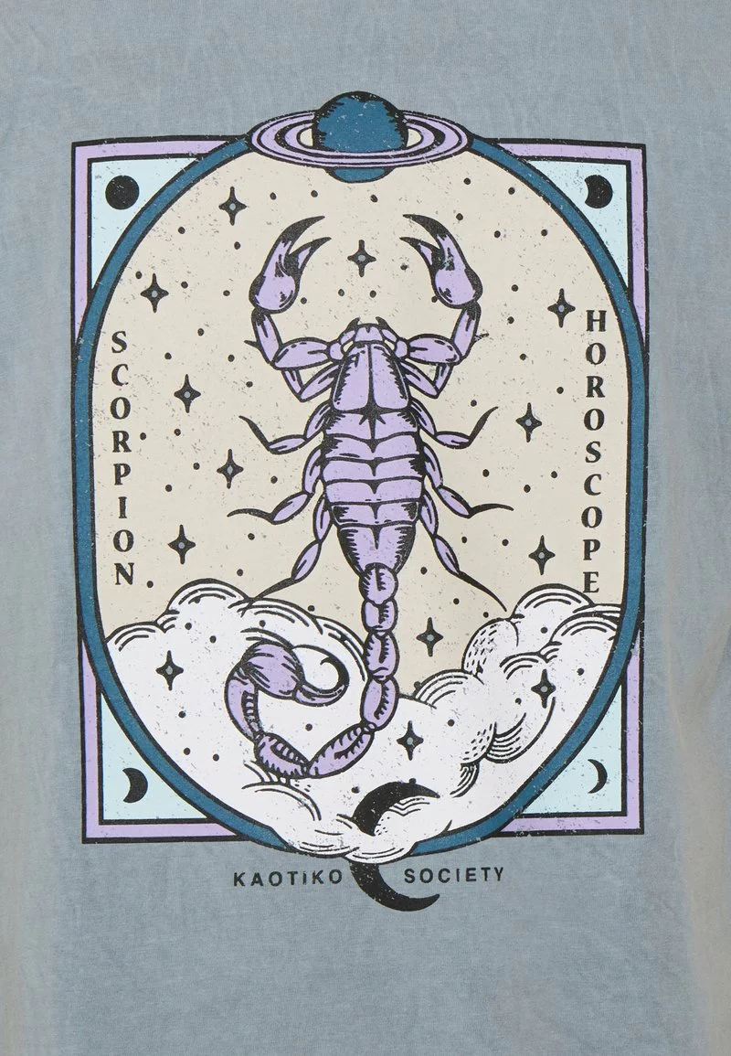 Kaotiko - Herren WASHED SCORPION UNISEX - T-Shirt Print - Acero 5 Kaotiko - Herren WASHED SCORPION UNISEX - T-Shirt Print - Acero – Bild 3