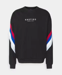 Kaotiko UNISEX CREW WALKER - Sweatshirt - Black -Kaotiko || Fire & Glory Populaire Magasin 8454cdbcdf3e4aaf82b7986415a45457