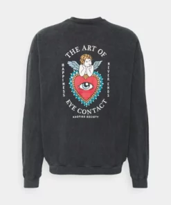 Kaotiko UNISEX CREW TIE DYE EYES TALK - Sweatshirt - Black -Kaotiko || Fire & Glory Populaire Magasin 89851541da2b4394b04dfffc2fdd3c5b