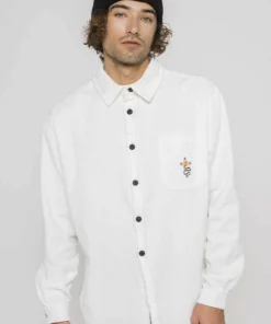 Kaotiko SNAKE ELFENBEIN - Hemd - Beige - Herren