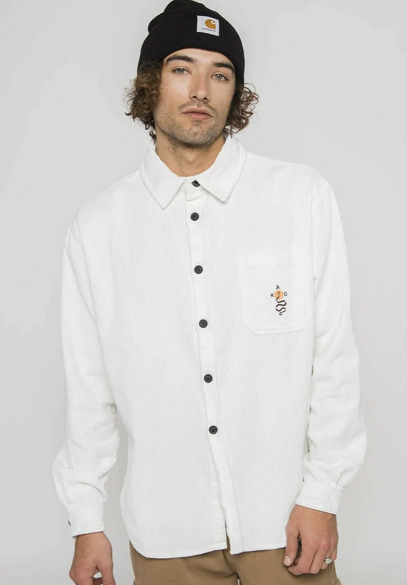 Kaotiko SNAKE ELFENBEIN - Hemd - Beige - Herren 3 Kaotiko SNAKE ELFENBEIN - Hemd - Beige - Herren