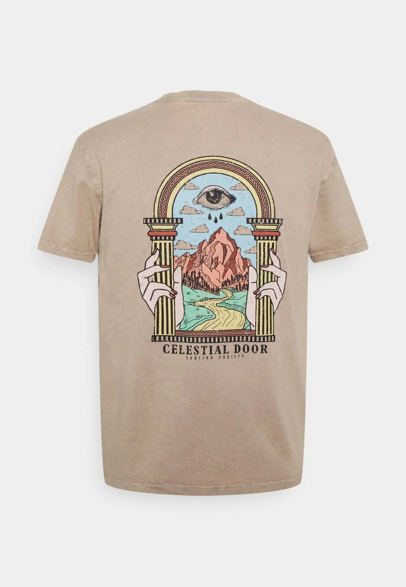 Kaotiko - Unisex WASHED CELESTIAL DOOR - T-Shirt Print - Hueso 4 Kaotiko - Unisex WASHED CELESTIAL DOOR - T-Shirt Print - Hueso – Bild 2