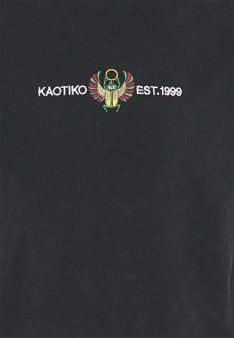 Kaotiko - Unisex BEETLE - T-Shirt Print - Black Acid Wash 5 Kaotiko - Unisex BEETLE - T-Shirt Print - Black Acid Wash – Bild 3