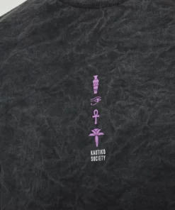 Kaotiko CREW WASHED RUINS UNISEX - Sweatshirt - Black -Kaotiko || Fire & Glory Populaire Magasin 8e6d42967c7c49bb8c82688fbd191d4f