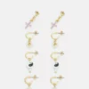 Fire & Glory - Damen LELEAN EARRINGS 4 PACK - Ohrringe - Gold-coloured/multi
