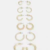 Fire & Glory - Damen VICTORIA EARRINGS 6 PACK - Ohrringe - Gold-coloured