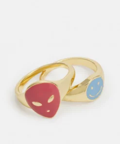 Fire & Glory - Damen FGOLINE 4 PACK RINGS - Ring - Gold-coloured/multi-coloured -Kaotiko || Fire & Glory Populaire Magasin 90e4d99d204d4a99aeb8da7a837320e1