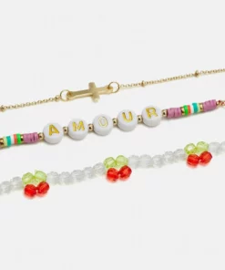 Fire & Glory AMOUR BRACELET 3 PACK - Armband - Gold-coloured/multicoloroued - Damen -Kaotiko || Fire & Glory Populaire Magasin 9178d00691bd4528995d9bf2d8022469