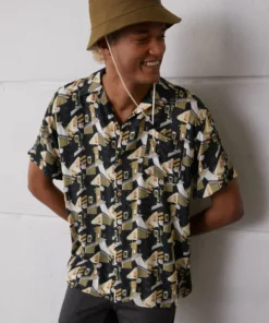 Kaotiko CAMISA BLOCKS UNISEX - Hemdbluse - Black