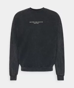 Kaotiko CREW BUTTERFLY UNISEX - Sweatshirt - Black