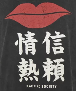 Kaotiko LIPS UNISEX - T-Shirt Print - Dark Grey -Kaotiko || Fire & Glory Populaire Magasin 9f41be643fc14d20aad5f17c4d650922
