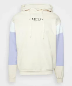 Kaotiko SUD CAP ETHAN UNISEX - Sweatshirt - Ivory/white/grape