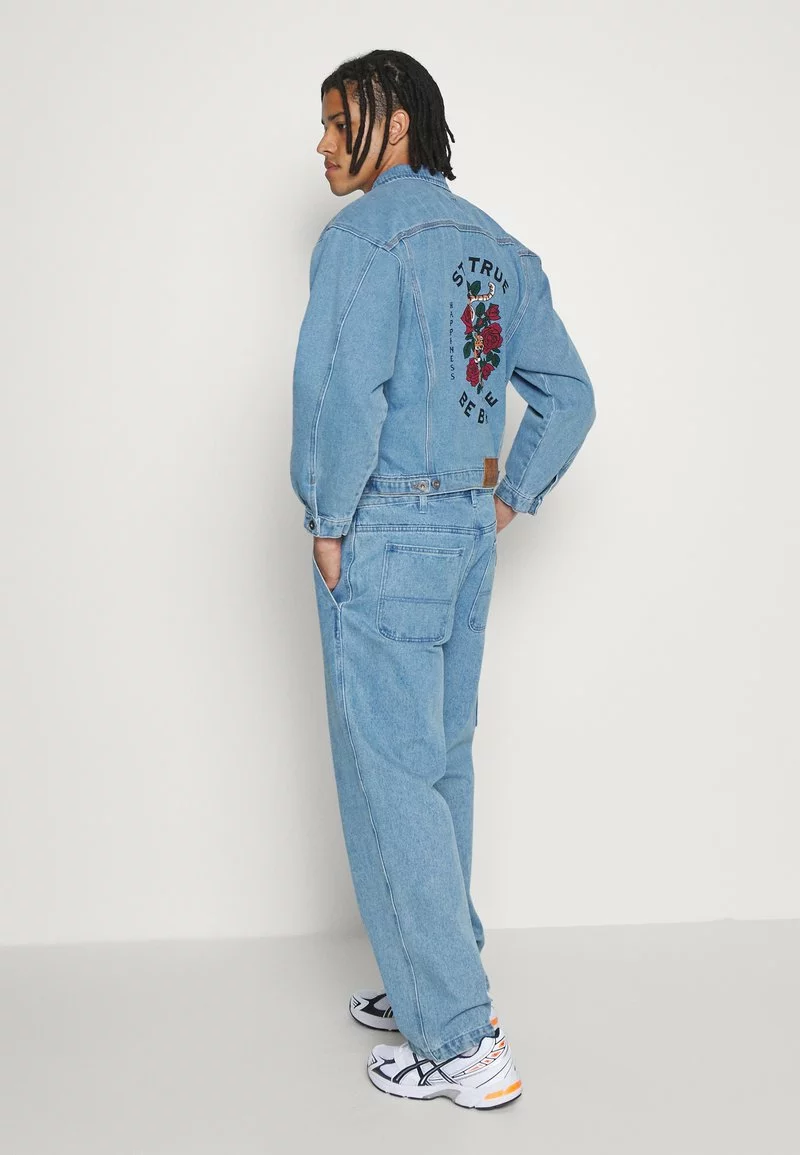 Kaotiko JACKET VINTAGE STAY TRUE UNISEX - Jeansjacke - Blue 3 Kaotiko JACKET VINTAGE STAY TRUE UNISEX - Jeansjacke - Blue