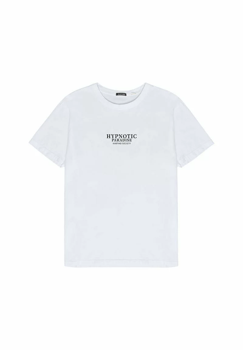 Kaotiko WASHED HYPNOTIC GARDEN - T-Shirt Print - Weiß - Unisex 4 Kaotiko WASHED HYPNOTIC GARDEN - T-Shirt Print - Weiß - Unisex – Bild 2