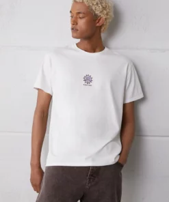 Kaotiko WASHED AZTEC GOD UNISEX - T-Shirt Print - White