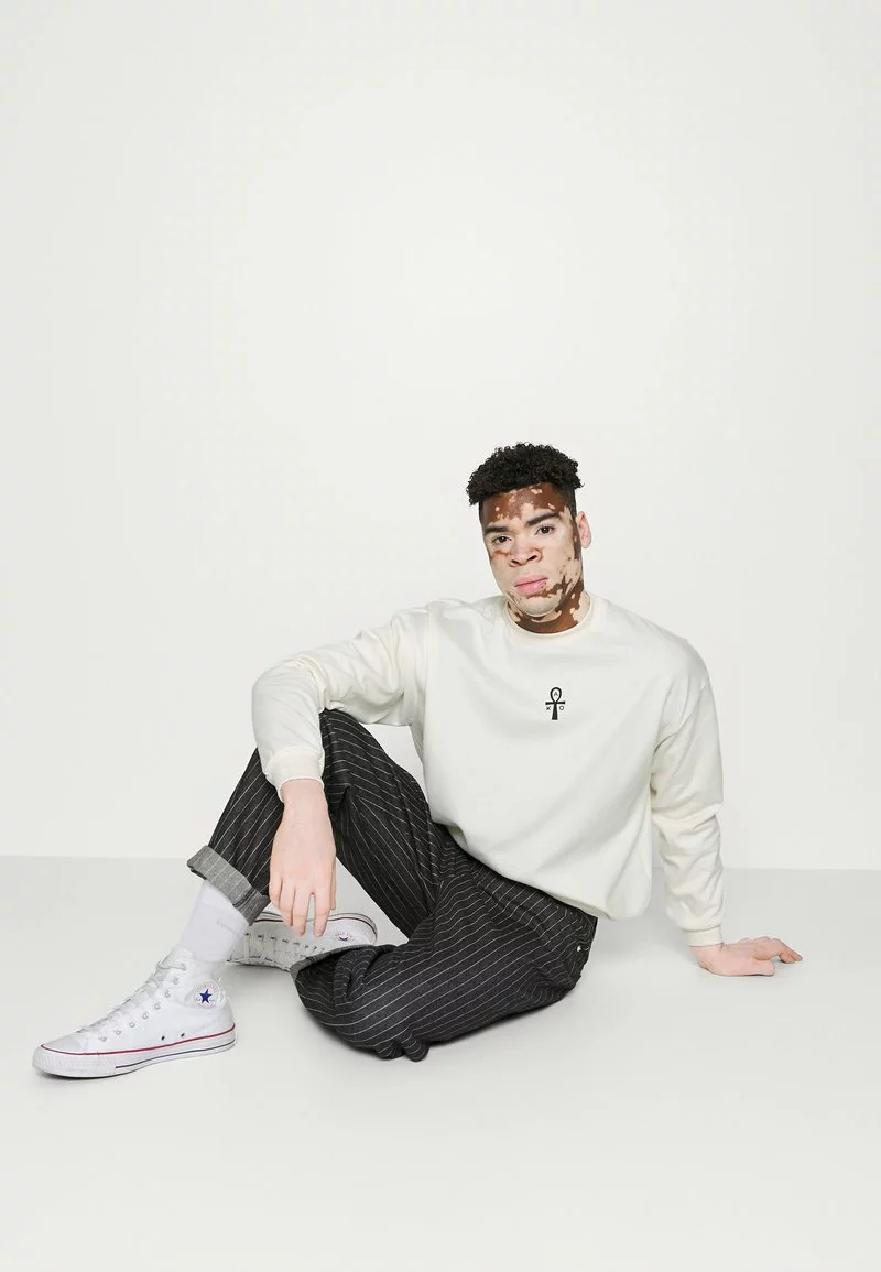 Kaotiko - Herren CREW EGYPTIAN CAT - Sweatshirt - Ivory 6 Kaotiko - Herren CREW EGYPTIAN CAT - Sweatshirt - Ivory – Bild 4